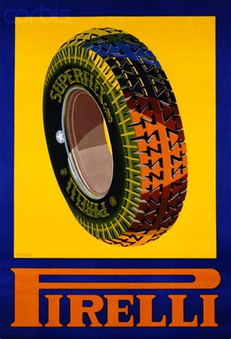 Pirelli advertising poster from the 1950s