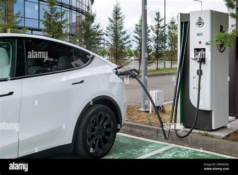 Modern electric car charging