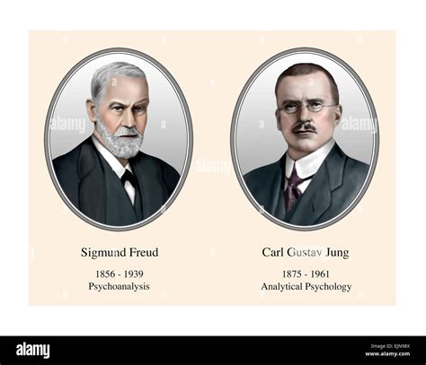 Ritratto di Sigmund Freud e Carl Jung
