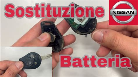 Sostituzione batteria telecomando Nissan Juke