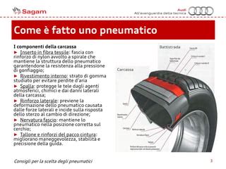 Diagramma che mostra l'effetto della pressione degli pneumatici sull'aderenza e sulla frenata