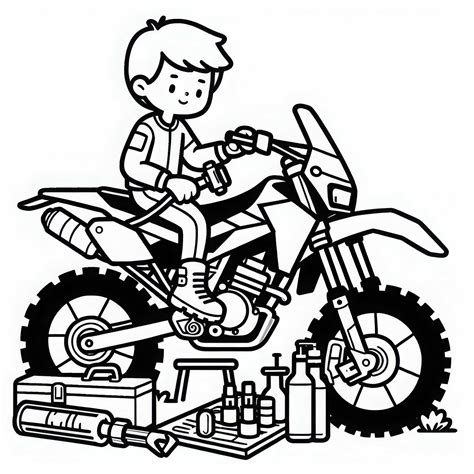 Meccanico che lavora su una moto BMW Motorrad