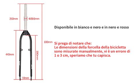 Illustrazione del rake di forcella su una bicicletta