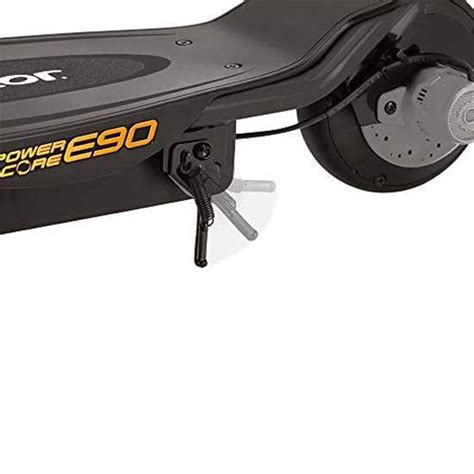 Dettaglio del sistema di frenata sul manubrio del Razor Power Core E90