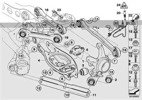 BMW E46 rear suspension diagram