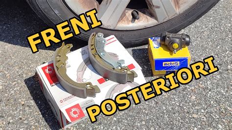 freni posteriori a disco e ganasce