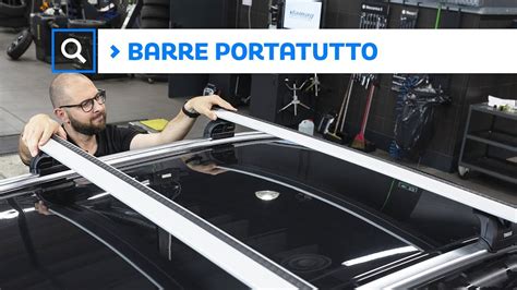 Schema di montaggio barre portapacchi su corrimano integrato