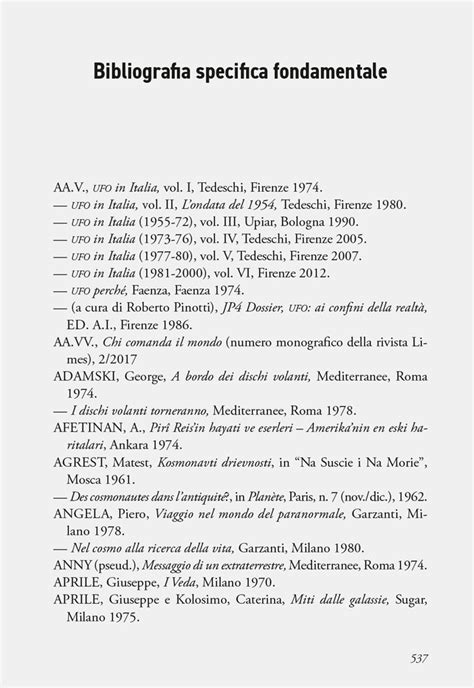 Struttura di una bibliografia scientifica