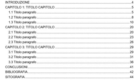 Esempio di pagina indice IJBF