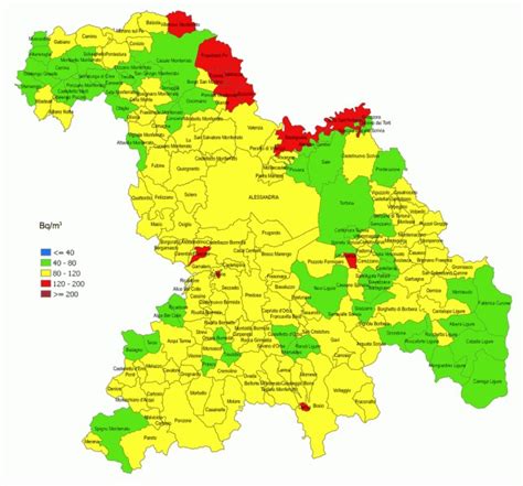 Mappa che evidenzia la posizione di Ovada nella provincia di Alessandria