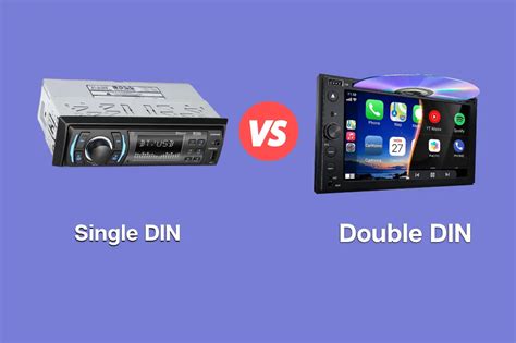 Schema comparativo dimensioni autoradio Single DIN vs Double DIN