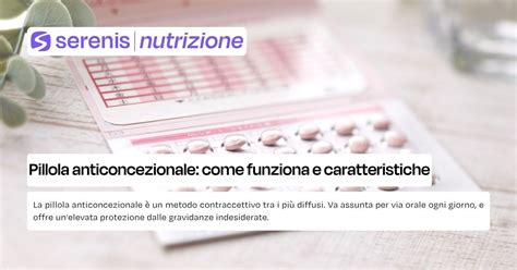 Schema di funzionamento della pillola anticoncezionale