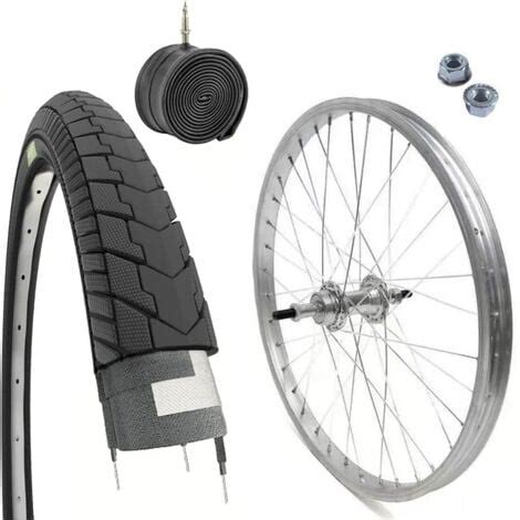Ruota posteriore di city bike con cerchio a doppia camera