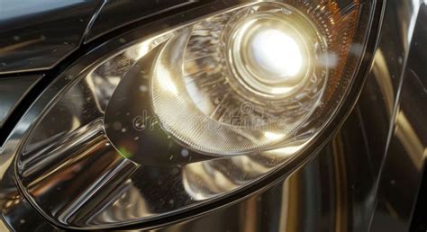 Close-up of car headlight interior showing bulb sockets