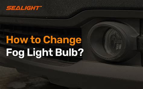 Diagram showing fog light assembly removal