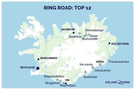 Mappa della Ring Road islandese