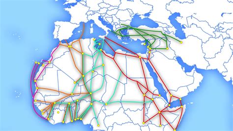 Mappa che mostra le principali rotte di spedizione europee