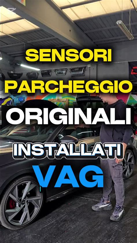 Sensori di parcheggio installati su paraurti Volkswagen Passat B6