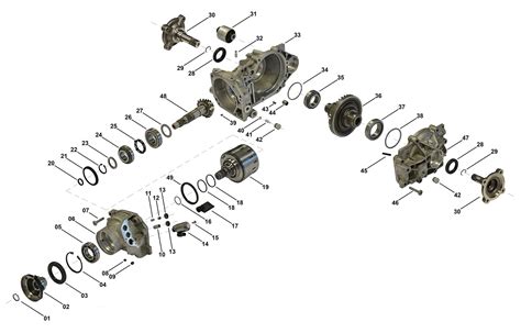 Schema esploso del differenziale posteriore BMW E46 con evidenziati i punti di montaggio