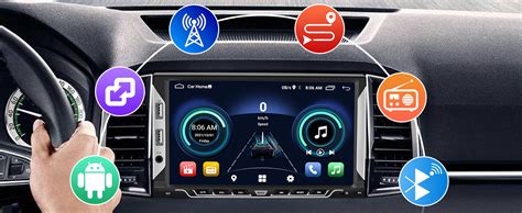 Interfaccia touchscreen di un'auto moderna