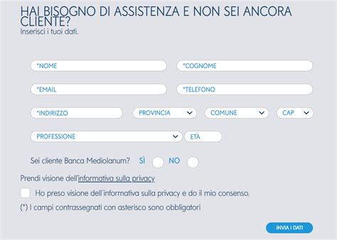 Modulo di contatto online
