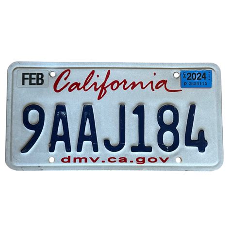 Targa automobilistica della California