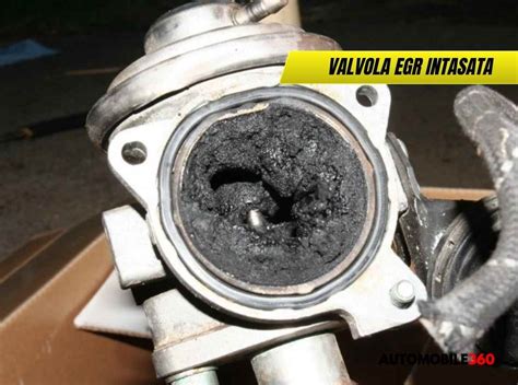 Valvola EGR sporca e intasata