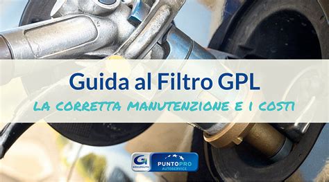 Filtro GPL durante la manutenzione