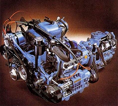 Dettaglio del motore boxer Lancia Gamma