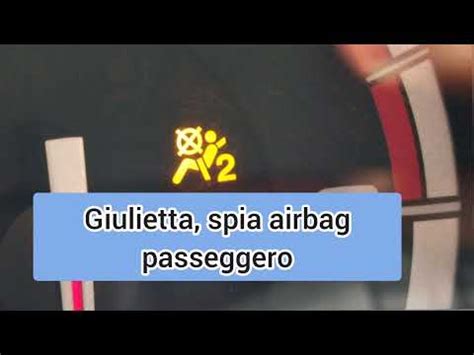 quadro strumenti Alfa Romeo 147 con spia airbag illuminata