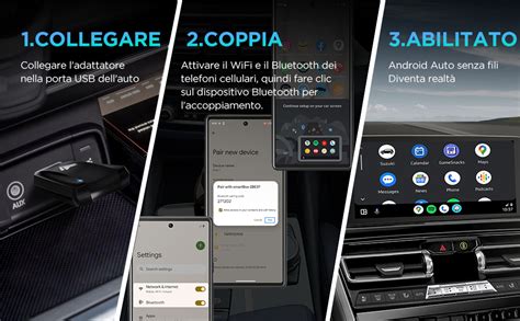 Schema di connessione Bluetooth in un sistema infotainment auto
