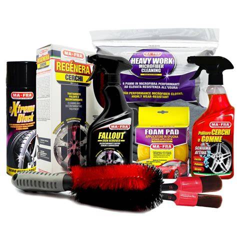 Kit completo per la pulizia e protezione dei cerchi