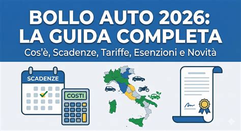 Infografica sulle esenzioni bollo auto in Calabria