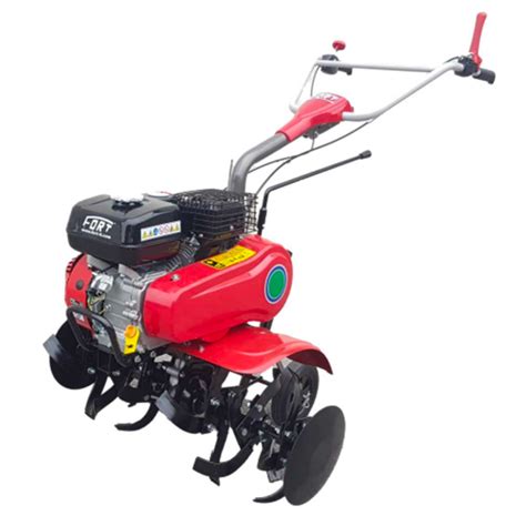 Schema di una motozappa con componenti evidenziati