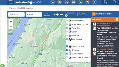 Schermata di navigazione con informazioni sul traffico in tempo reale