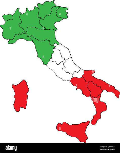 Mappa geografica con confini evidenziati