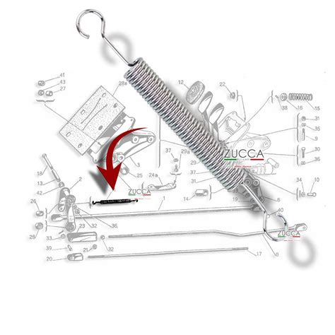 Pedale frizione con molla di richiamo visibile
