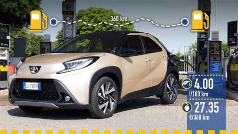 Tabella comparativa consumi Aygo e Aygo X