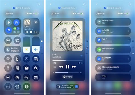 Schema del Centro di Controllo su iPhone con evidenziate le opzioni di registrazione audio.