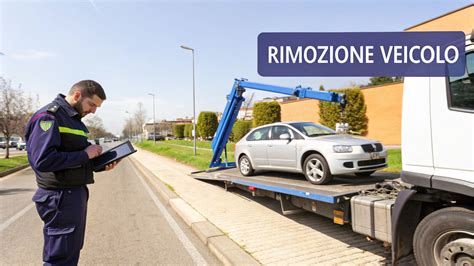 Un veicolo che viene trasportato su un carro attrezzi