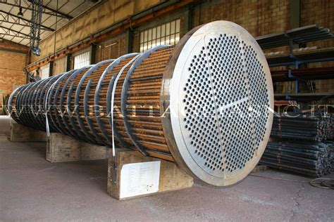 Dettaglio di uno scambiatore di calore a spire maggiorate