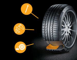Pneumatico runflat sezionato per mostrare i fianchi rinforzati