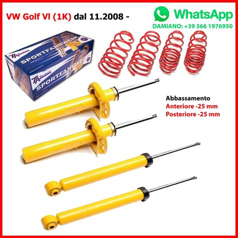 VW Golf GTI 5 con molle assetto ribassate