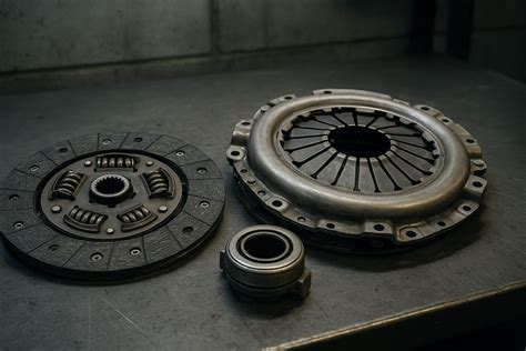 Vista esplosa dei componenti interni della frizione a secco Ducati