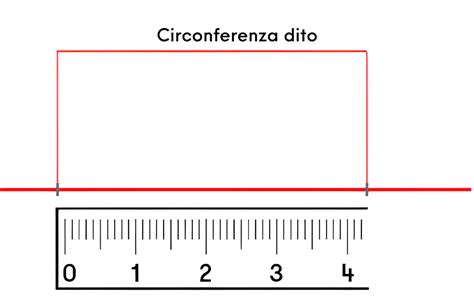 Diagramma con misure precise di un anello frizione