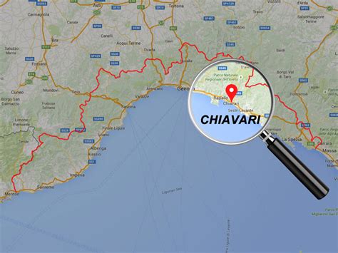 Mappa Chiavari e dintorni