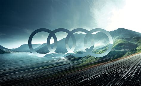 Audi logo hexagon shape