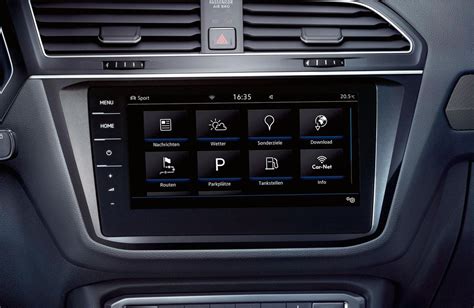 Volkswagen Discover Pro dashboard in a Tiguan