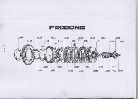 Schema di montaggio carter frizione con oblò