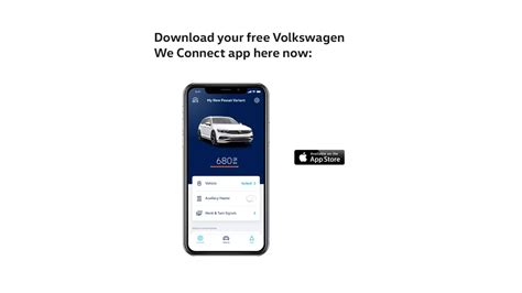 Infographic showing the steps to connect a VW car